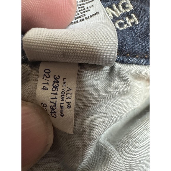 American Eagle Outfitters Jegging Jeans Womens 4 Long Blue Dark Stretch Denim - Picture 12 of 14